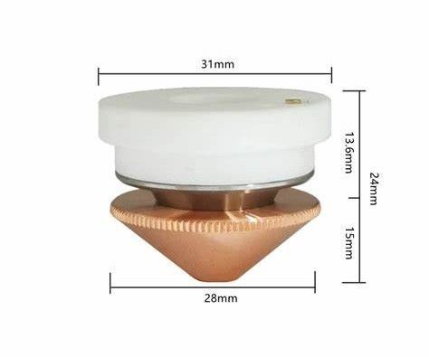 31mm Ceramic Laser Nozzle Holder For Fiber Laser Cutting Head