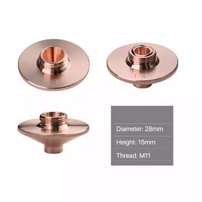 D28mm H15 WSX Laser Cutting Machine Nozzle T2 Red Copper Material