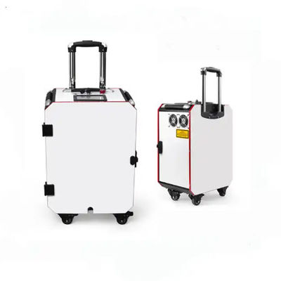 Trolley Case Type Laser Cleaning Machine For Metal Rust Removal Oil Grease Clean