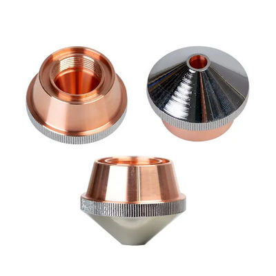 OEM DNE Series Laser Cutting Nozzle For Fiber Machine Head Chrome Plated